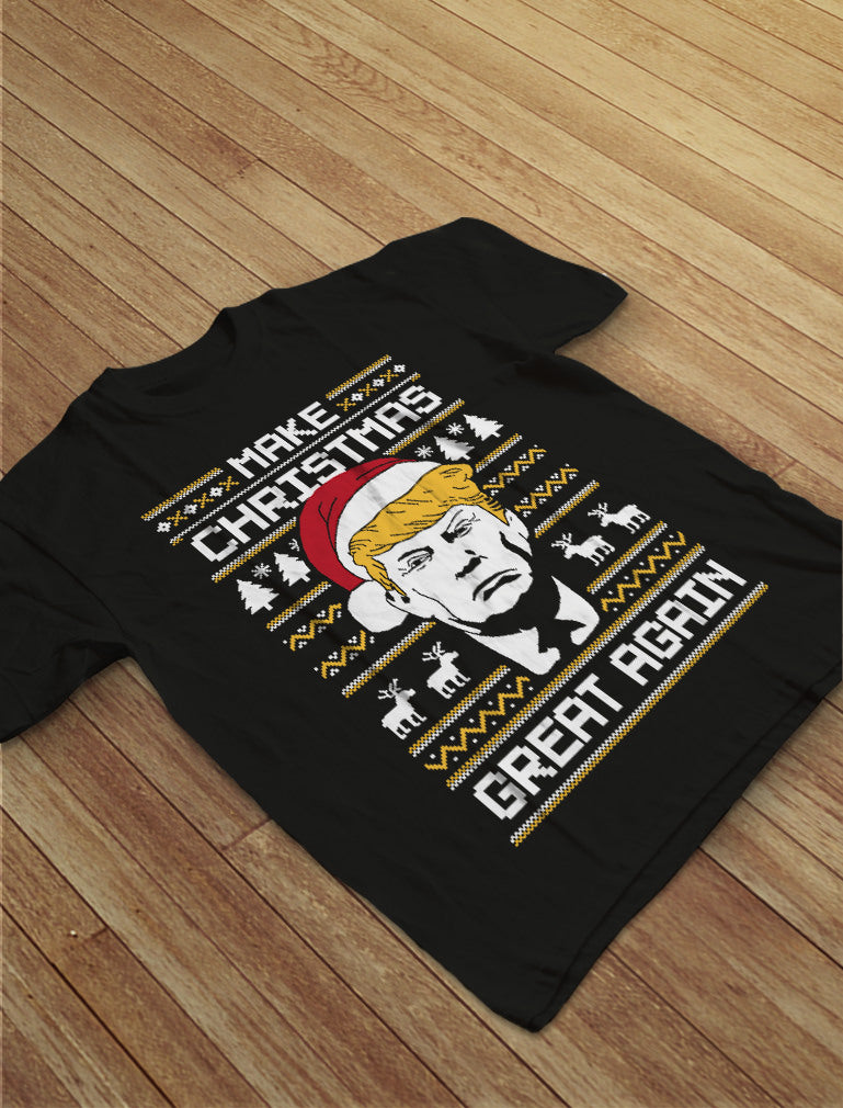 Trump Make Christmas Great Again Ugly Christmas Sweater Herren T-Shirt