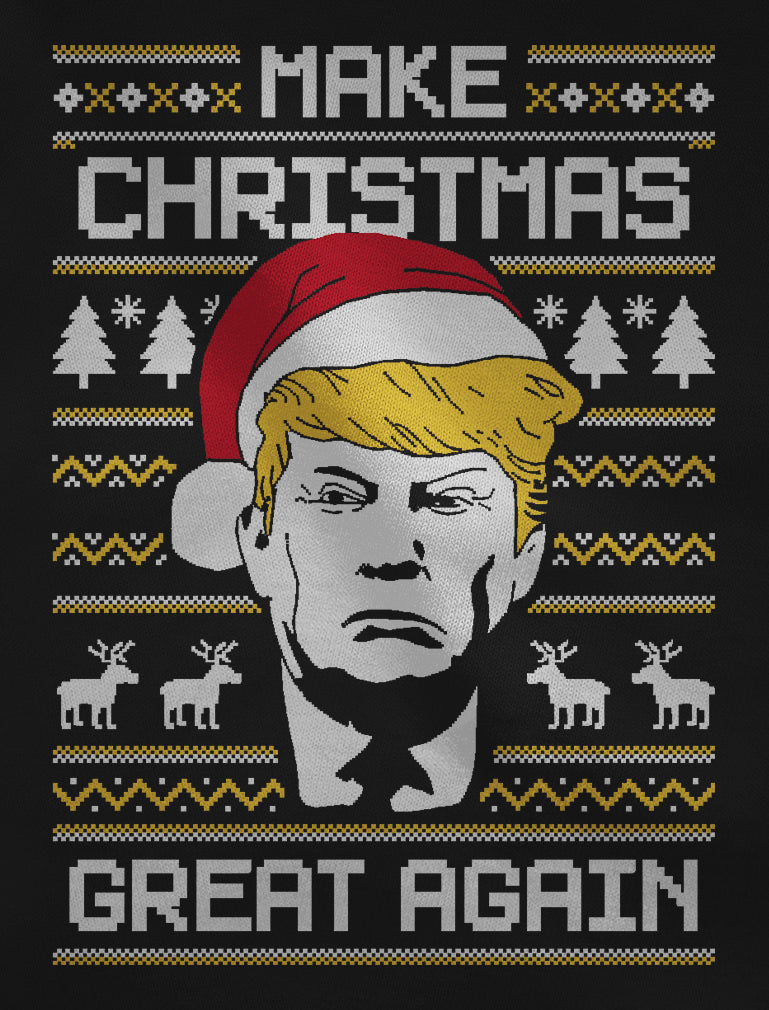 Trump Make Christmas Great Again Ugly Christmas Sweater Damen T-Shirt Slim Fit
