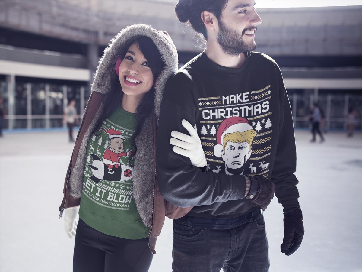 Trump Make Christmas Great Again Ugly Christmas Sweater Sweatshirt