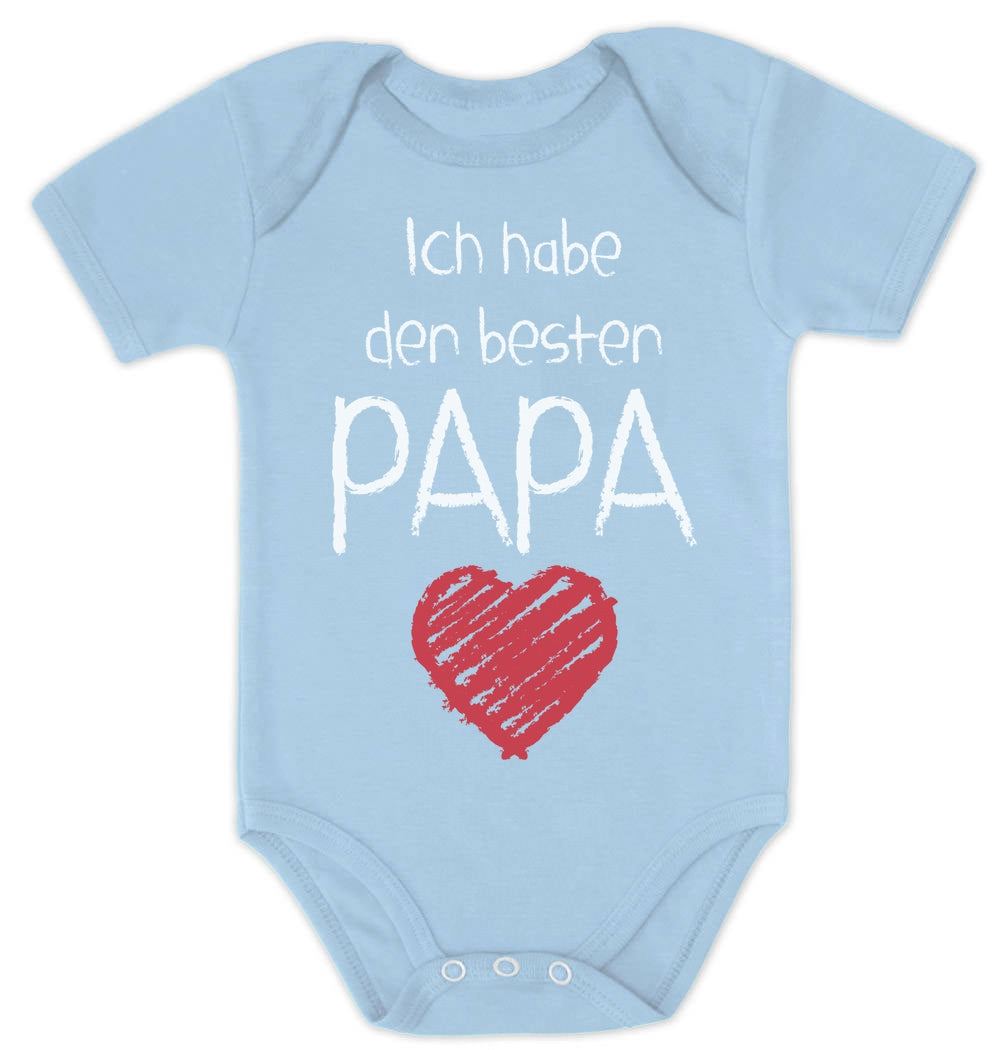 Ich habe den besten Papa mit Herz Baby Body Kurzarm-Body