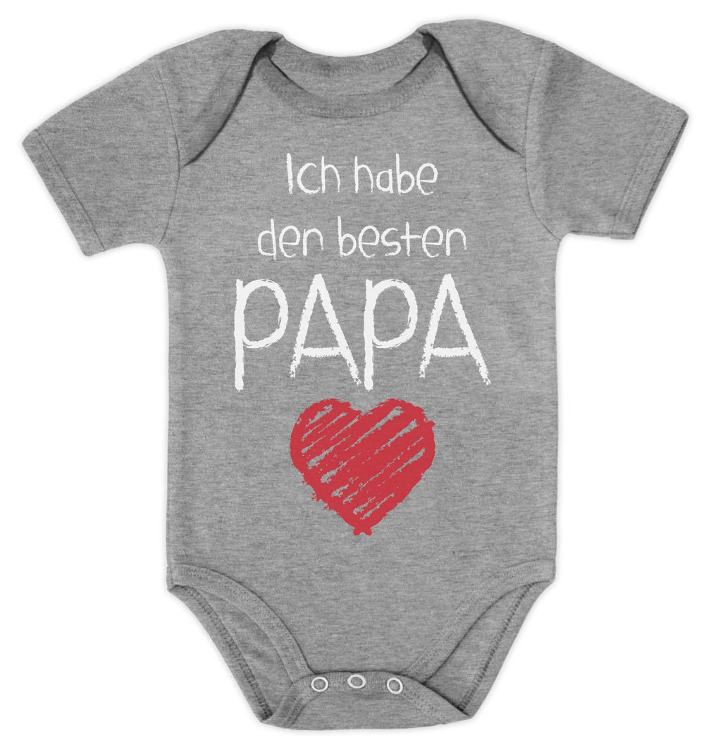Ich habe den besten Papa mit Herz Baby Body Kurzarm-Body
