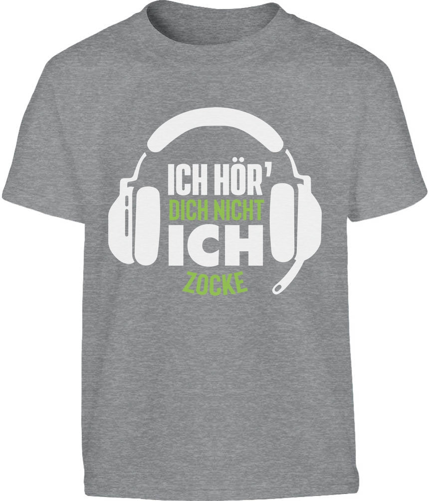 Ich Höre dich nicht ich zocke Männershirt Kinder und Teenager T-Shirt