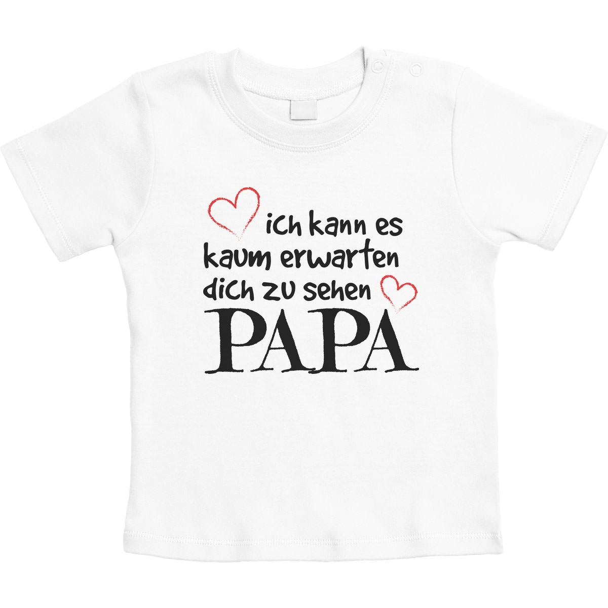 Ich Kann Es Kaum Erwarten Dich Zu Sehen Papa Unisex Baby T-Shirt Gr. 66-93