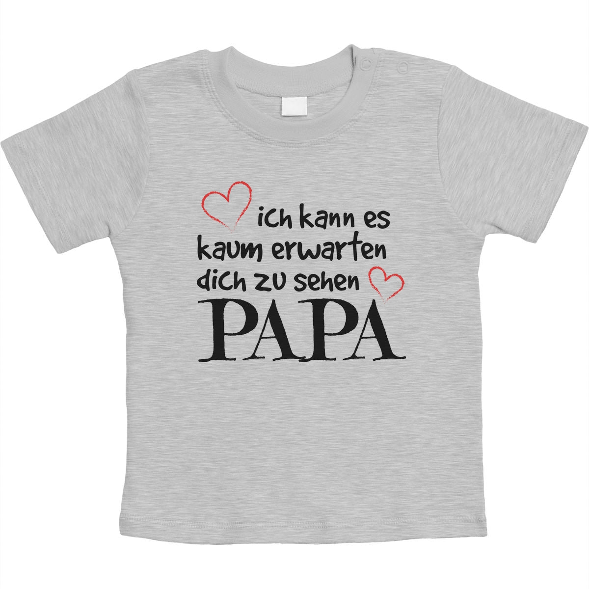 Ich Kann Es Kaum Erwarten Dich Zu Sehen Papa Unisex Baby T-Shirt Gr. 66-93