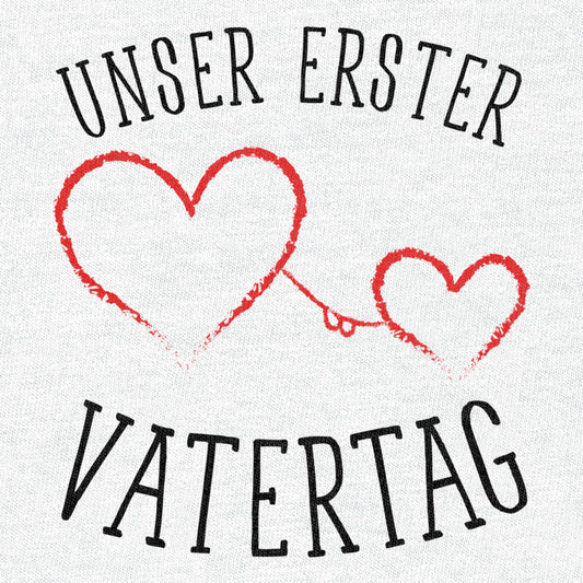 Unser erster Vatertag - Papa Baby Geschenk Unisex Baby Langarmshirt Gr. 66-93