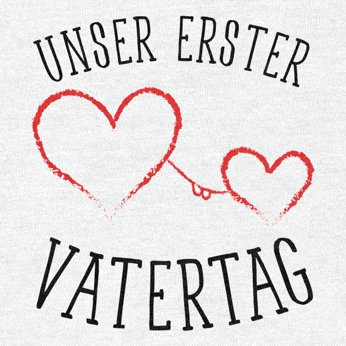 Unser erster Vatertag - Papa Baby Geschenk Unisex Baby T-Shirt Gr. 66-93