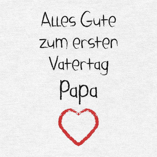 Alles Gute zum ersten Vatertag Papa - Geschenk Baby Strampler Strampelanzug