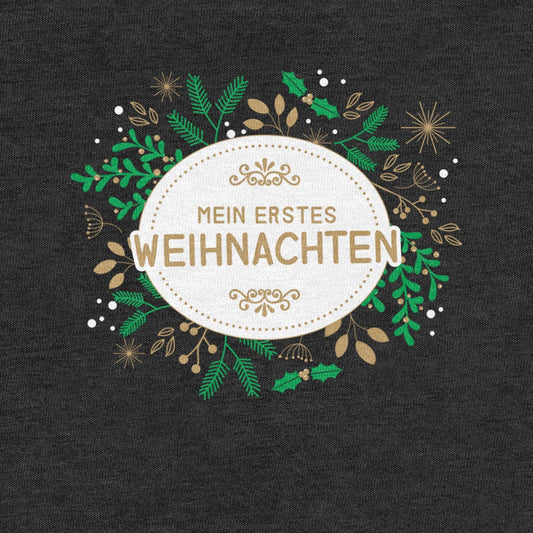 Mein Erstes Weihnachten im Weihnachtskranz Unisex Baby Langarmshirt Gr. 66-93