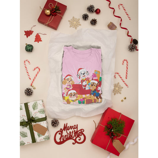 Paw Patrol Christmas Pawsome Little Helpers Santa Mädchen T-Shirt