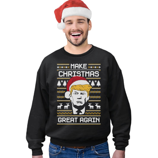 Trump Make Christmas Great Again Ugly Christmas Sweater Sweatshirt