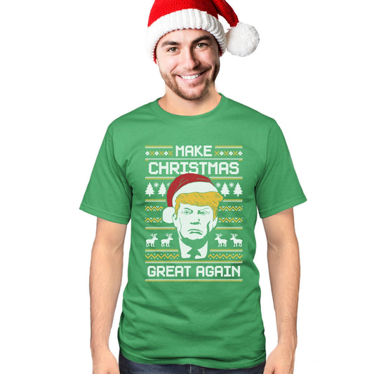 Trump Make Christmas Great Again Ugly Christmas Sweater Herren T-Shirt