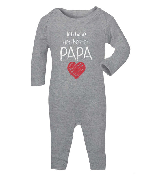 Ich habe den besten Papa mit Herz Baby Strampler Strampelanzug