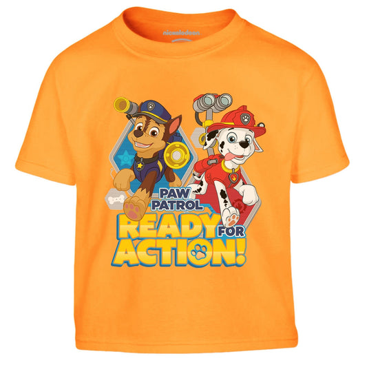 Paw Patrol - Ready for Action Chase und Marshall Kinder Jungen T-Shirt