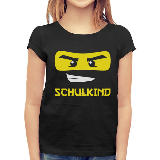 Einschulung Schulanfang Mädchen Schulkind Ninja Mädchen T-Shirt