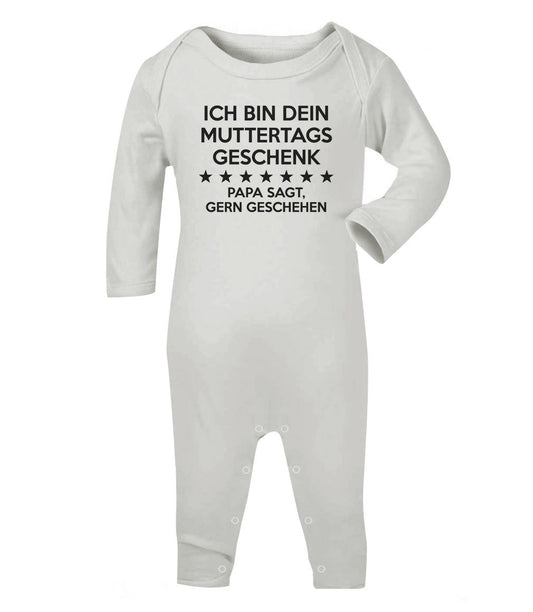 Dein Muttertagsgeschenk Papa Sagt Gern Geschehen Baby Strampler Strampelanzug