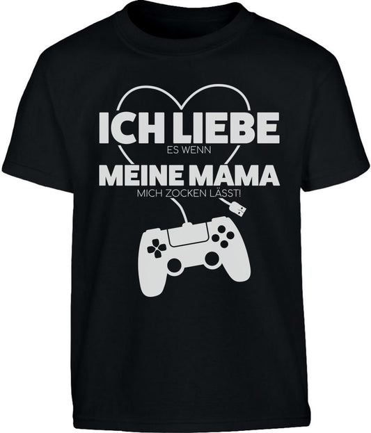Gamer Liebe Es Wenn Meine Mama Mich Zocken Lässt Kinder und Teenager T-Shirt