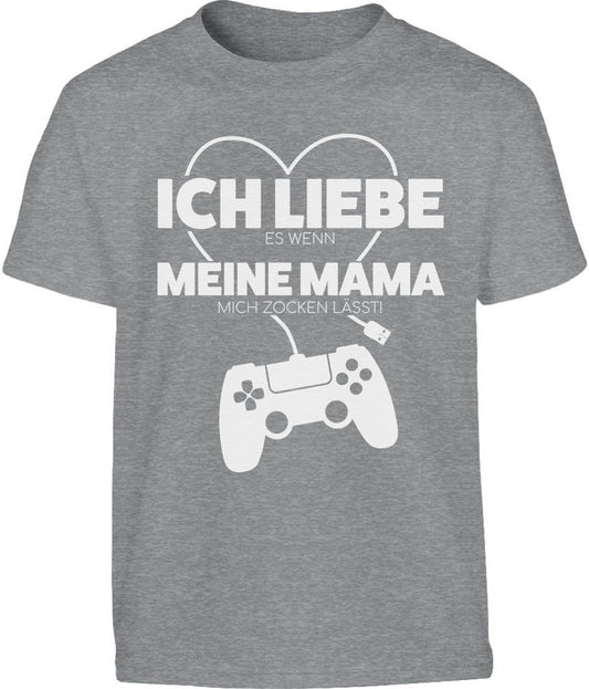 Gamer Liebe Es Wenn Meine Mama Mich Zocken Lässt Kinder und Teenager T-Shirt