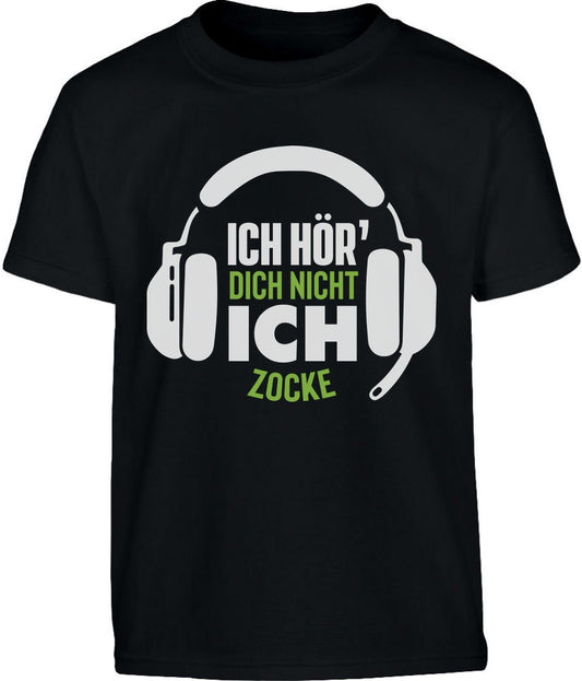 Ich Höre dich nicht ich zocke Männershirt Kinder und Teenager T-Shirt