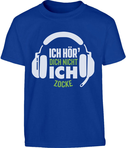 Ich Höre dich nicht ich zocke Männershirt Kinder und Teenager T-Shirt