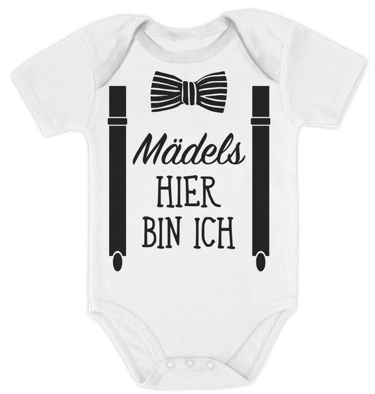 Mädels, Hier Bin Ich - Geschenk für Neugeborene Baby Body Kurzarm-Body