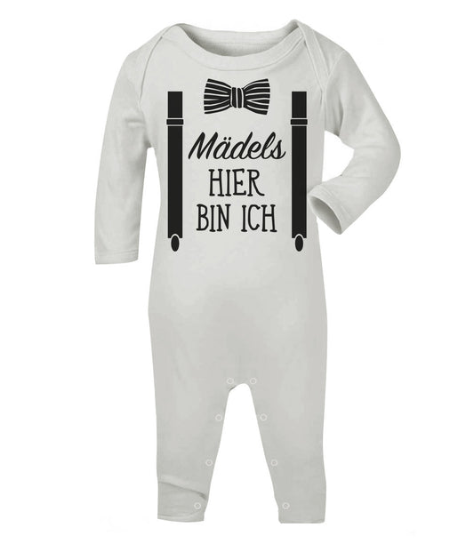 Mädels, Hier Bin Ich - Geschenk für Neugeborene Baby Strampler Strampelanzug