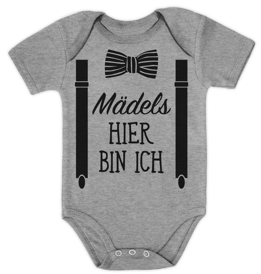 Mädels, Hier Bin Ich - Geschenk für Neugeborene Baby Body Kurzarm-Body