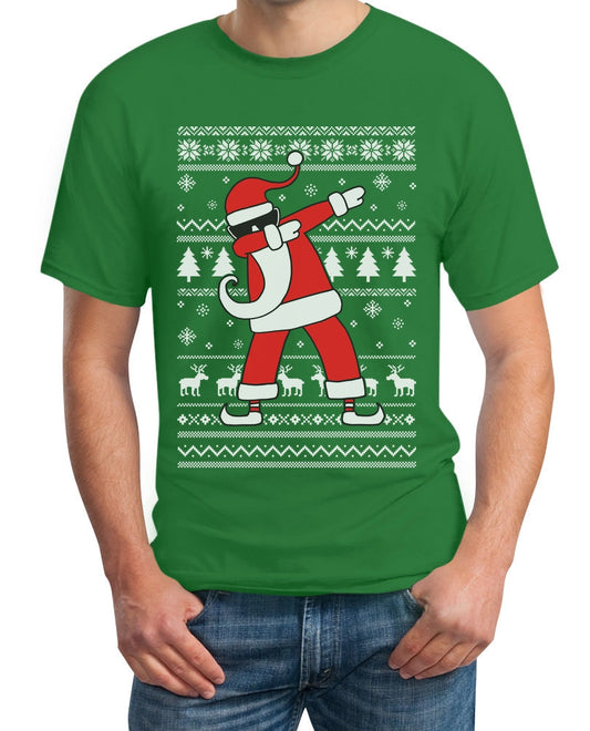 Weihnachten Männer Shirt Weihnachtsmann Santa Dab Herren T-Shirt