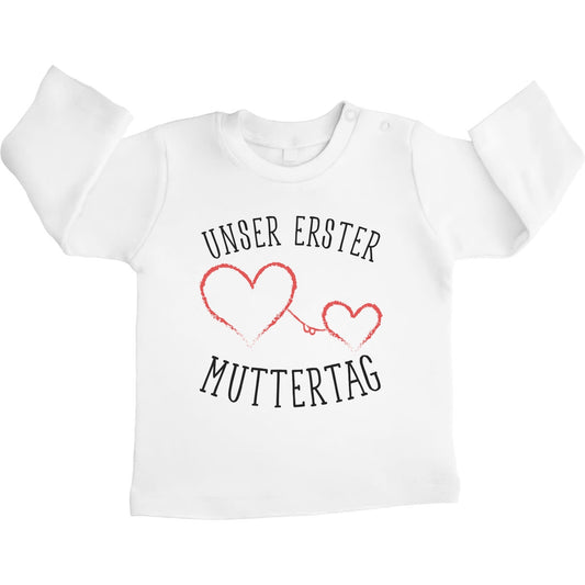Unser erster Muttertag - Partnergeschenk Baby Unisex Baby Langarmshirt Gr. 66-93