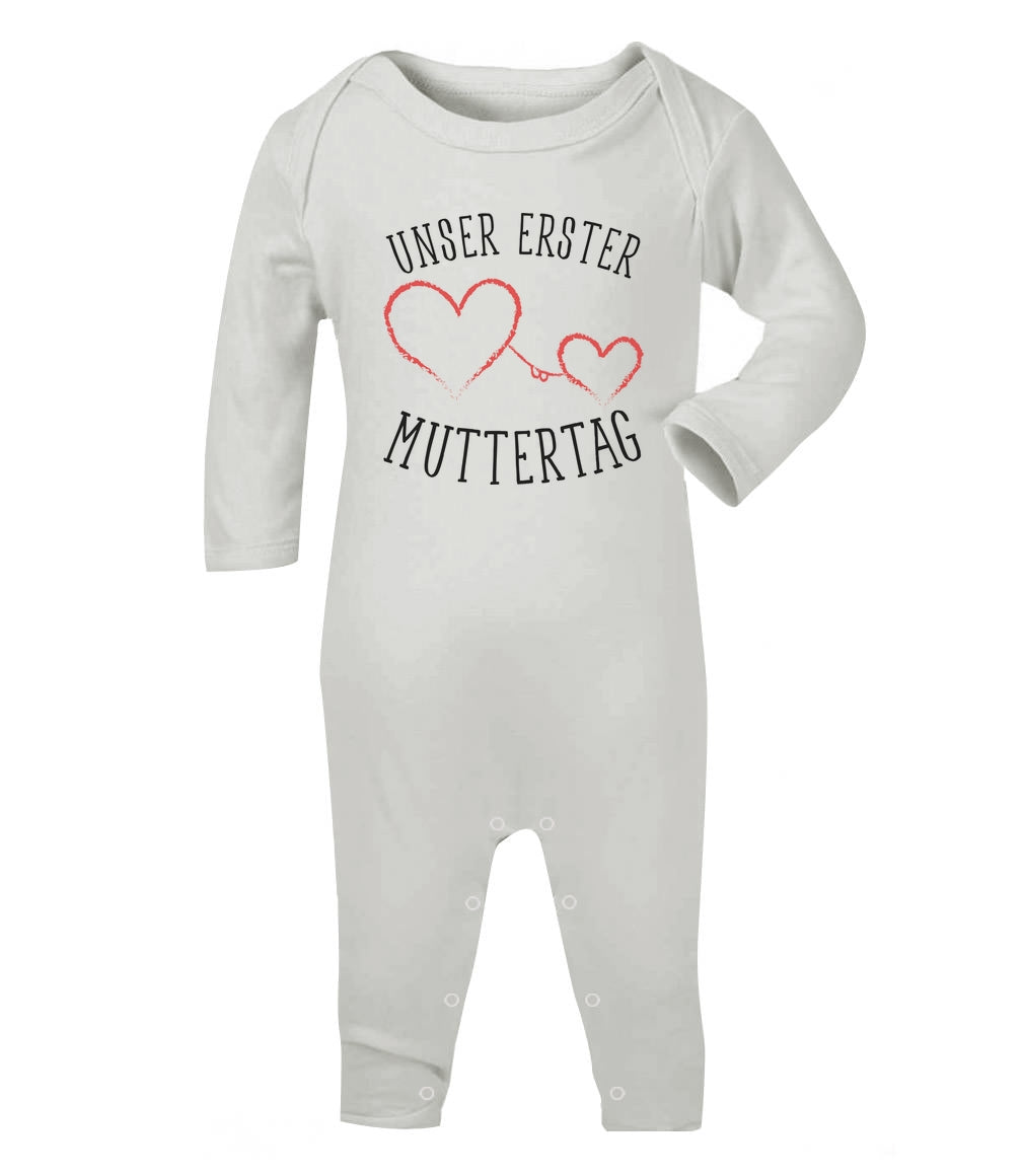 Unser erster Muttertag - Partnergeschenk Baby Baby Strampler Strampelanzug