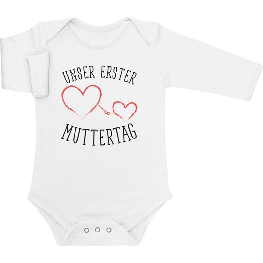 Unser erster Muttertag - Partnergeschenk Baby Baby Langarm Body