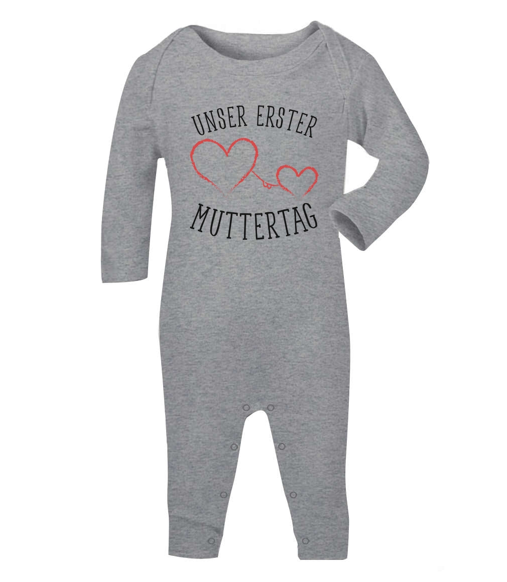 Unser erster Muttertag - Partnergeschenk Baby Baby Strampler Strampelanzug