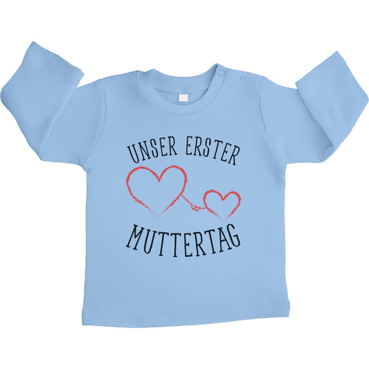 Unser erster Muttertag - Partnergeschenk Baby Unisex Baby Langarmshirt Gr. 66-93