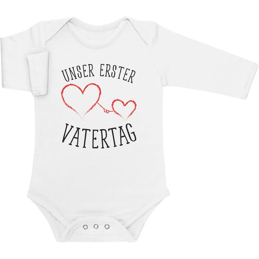 Unser erster Vatertag - Papa Baby Geschenk Baby Langarm Body