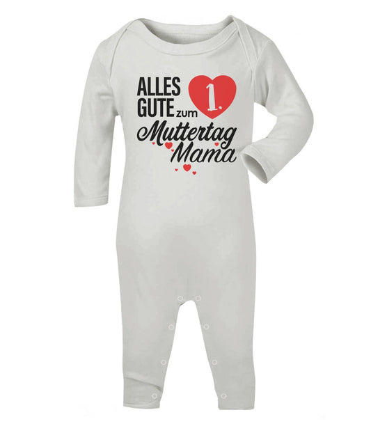 Mutter Geschenk - Alles Gute zum 1. Muttertag Mama Baby Strampler Strampelanzug