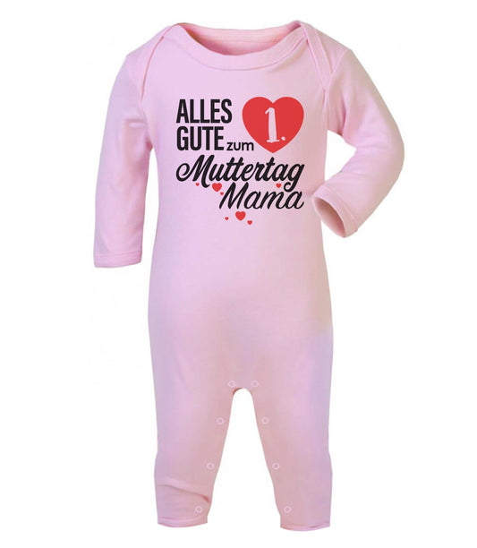 Mutter Geschenk - Alles Gute zum 1. Muttertag Mama Baby Strampler Strampelanzug